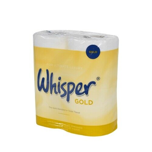 3 Ply Whisper Gold Toilet Rolls PK 40